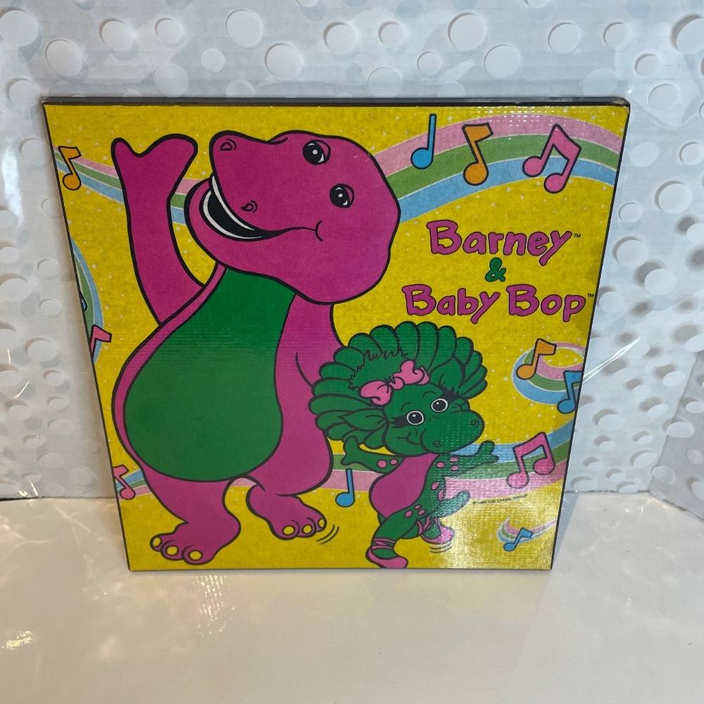 Vintage 90s 🦖Barney & Baby Bop Mounted Wall Plaque
